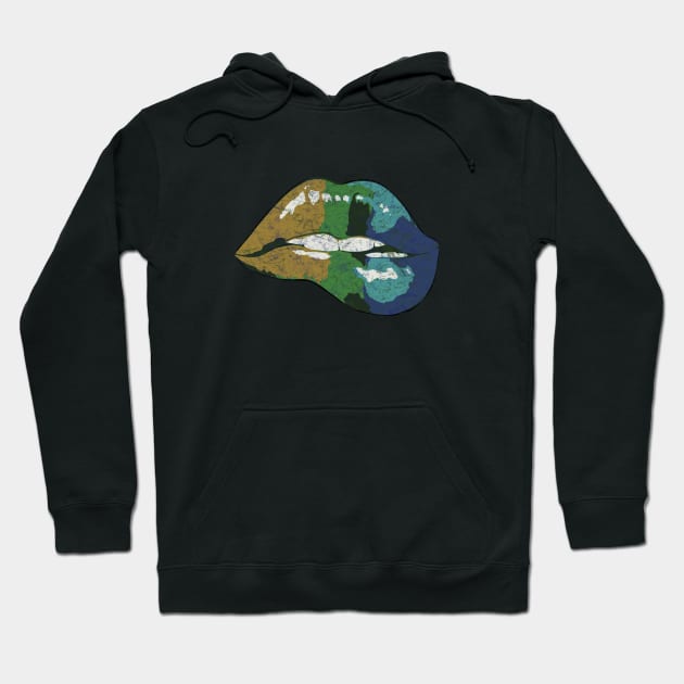 Rainbow Lips 2 Hoodie by Collagedream